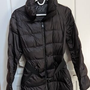 Massimo Dutti Elegant Dark Chocolate Quilted Jacket